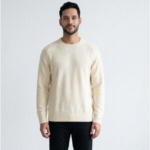 NWT Gap Men's Lightweight Pullover Regular Fit Crewneck Sweater Size XXL Ivory